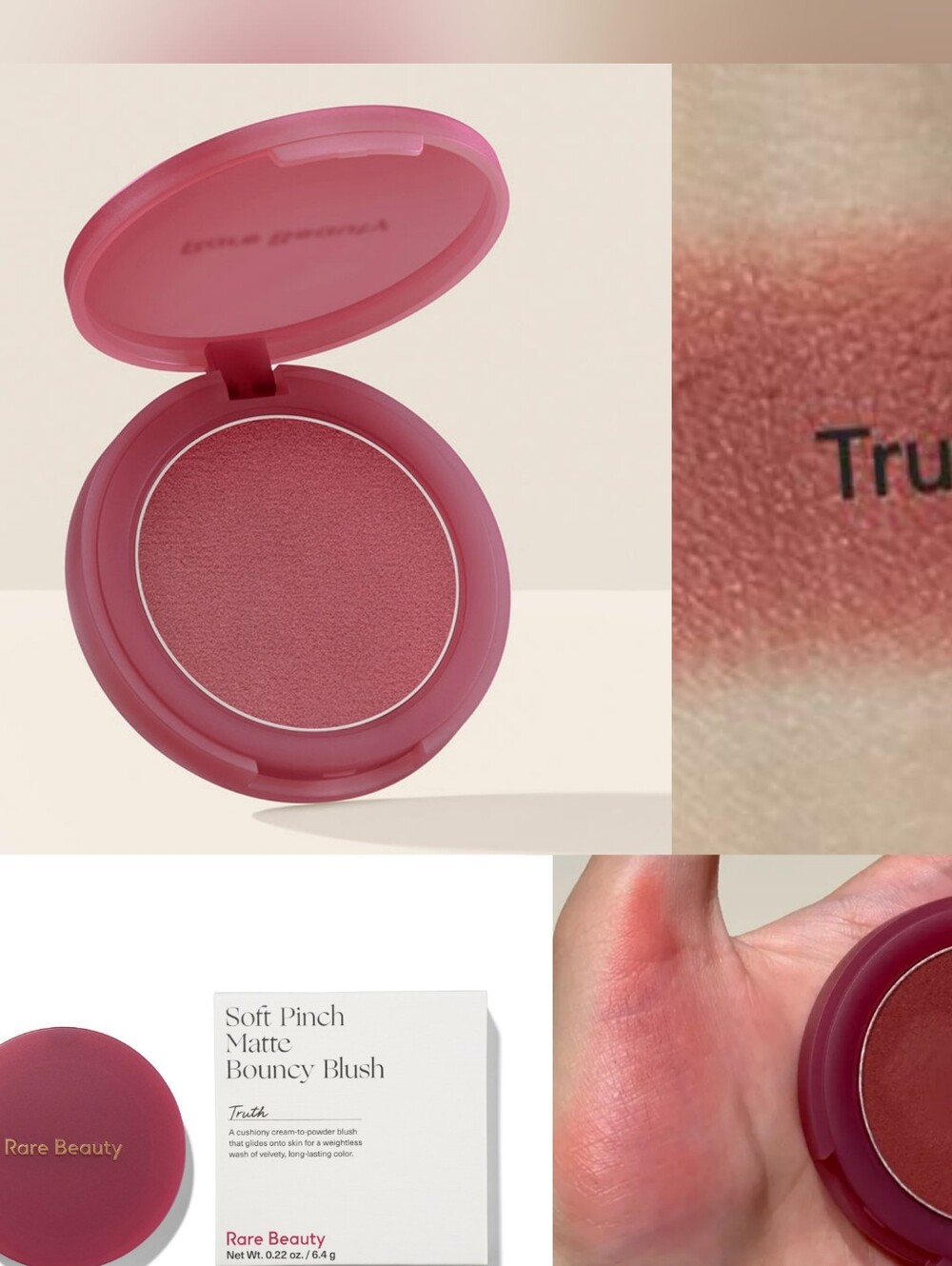 🫐Blush Need🫐BNIB Rare Beauty Fullsize TRUTH Soft Pinch Matte Bouncy Blush!